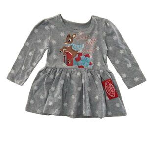 Rudolph The Red-Nosed Reindeer Christmas Dress 2T